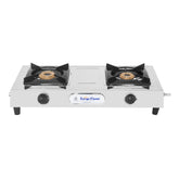 Surya Flame "PANTHER COOKTOP" 2 Burner Stainless Steel L.P.G Stove with BIS Certified and Doorstep Service 2 Years Warranty
